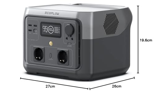 EF ECOFLOW Tragbare Powerstation RIVER 2 MAX, 512Wh Solargenerator mit LiFeP04, Schnellladung in 1 Stunde, für Camping/Wohnmobile, Kleine Verpackungsmängel, Produkt unbenutzt(Generalüberholt)