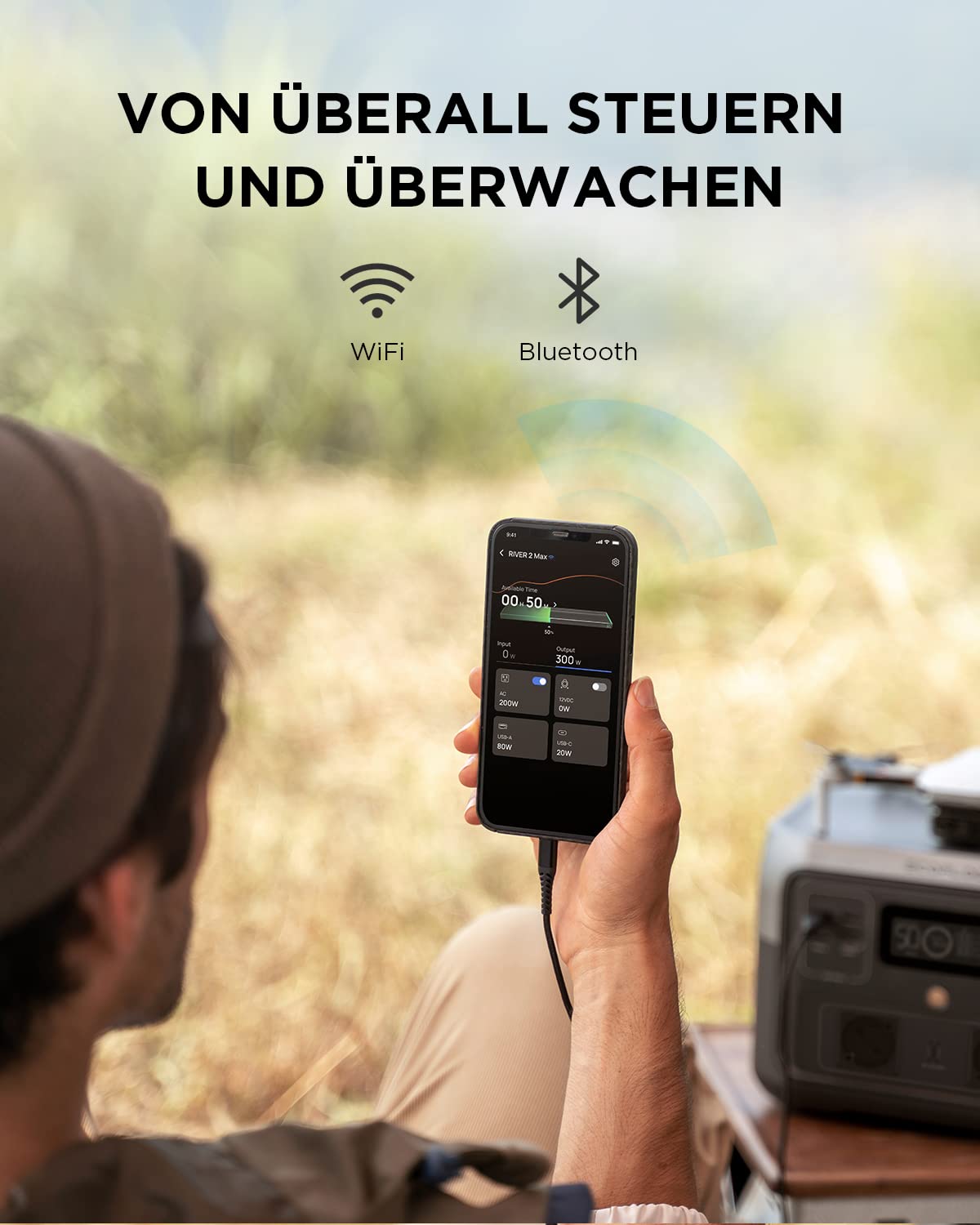 EF ECOFLOW Tragbare Powerstation RIVER 2 MAX, 512Wh Solargenerator mit LiFeP04, Schnellladung in 1 Stunde, für Camping/Wohnmobile, Kleine Verpackungsmängel, Produkt unbenutzt(Generalüberholt)