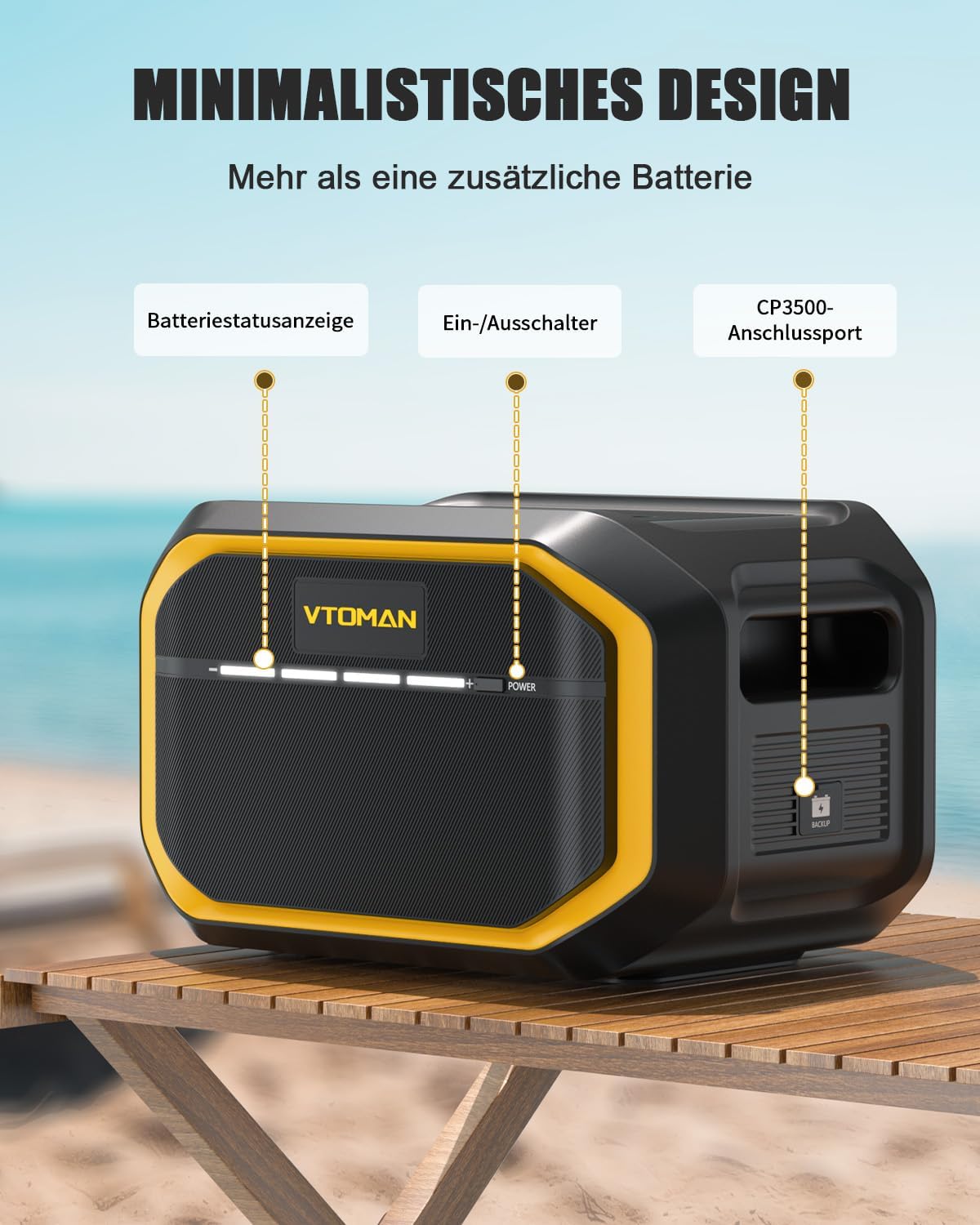 VTOMAN FlashSpeed 1500 Tragbare Powerstation 3096Wh, 1500W (Spitze 3000W) Solar Generator mit Zusatzbatterie, unterstützt AC/DC/Solaraufladung für Camping, Netzunabhängig, Wohnmobil, Notfall